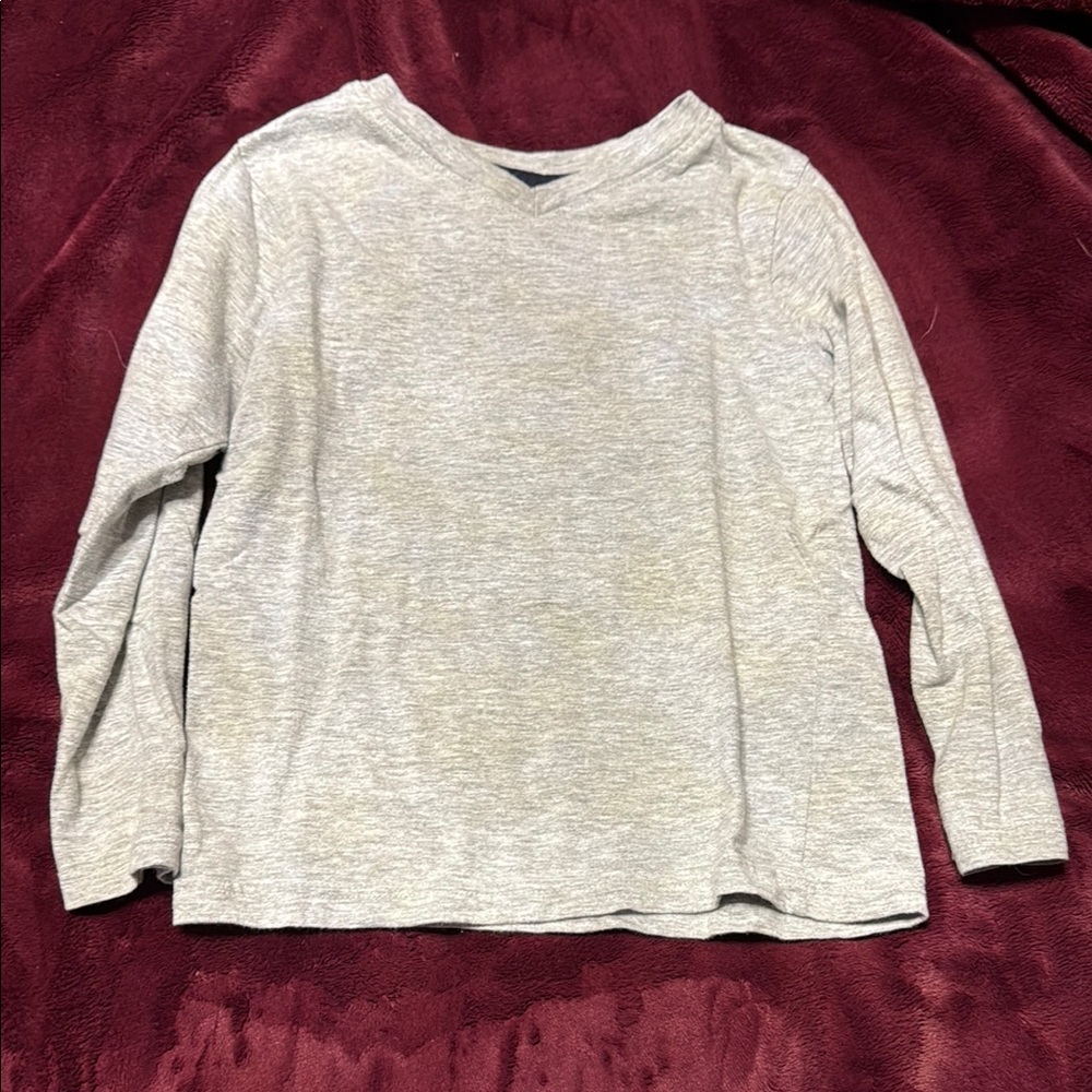French Toast Gray Long Sleeve Tee Classic Fit